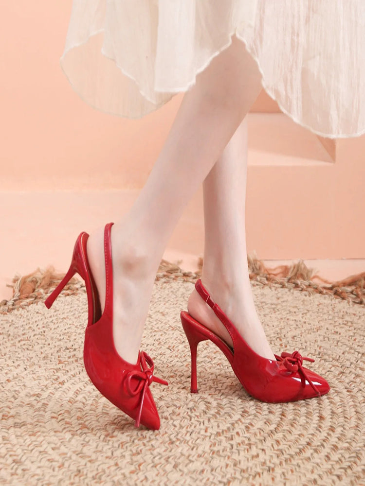 Women’s Pointed Toe Stiletto Slingback Heels