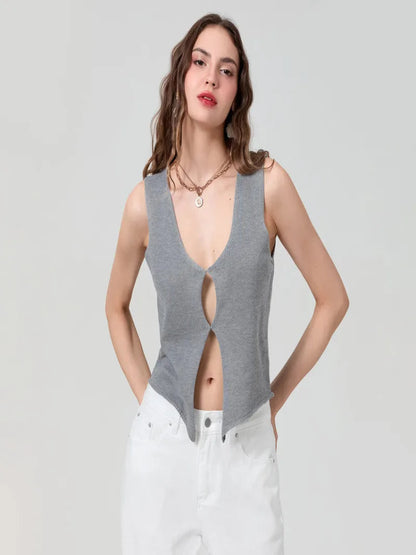 Women’s Harajuku V-Neck Crop Top