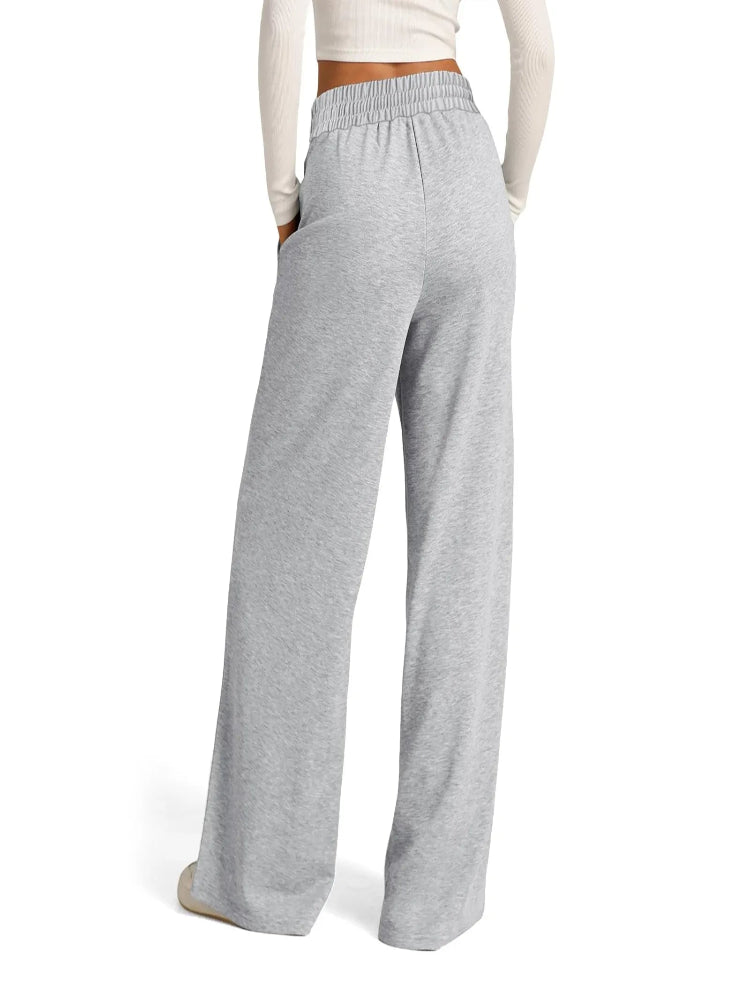 Women’s Fleece Joggers – High Waist Loose Pants