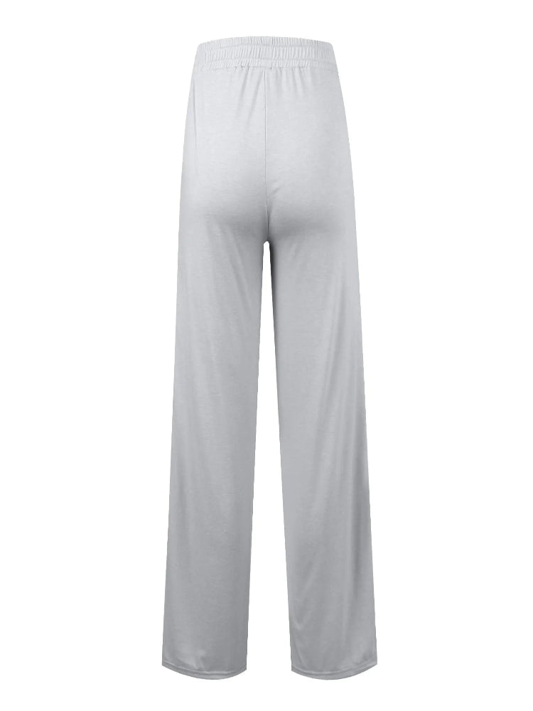 Women’s Fleece Joggers – High Waist Loose Pants