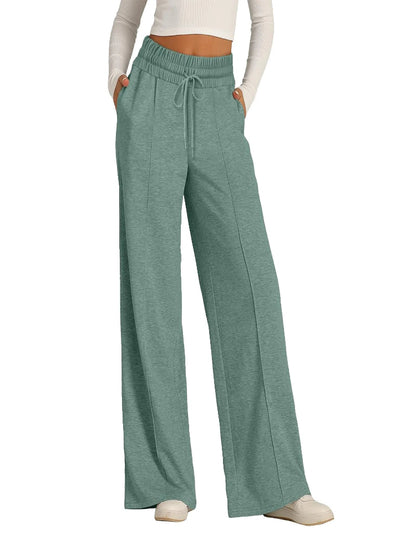 Women’s Fleece Joggers – High Waist Loose Pants
