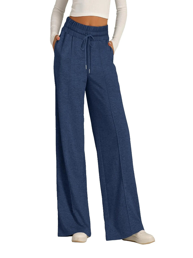 Women’s Fleece Joggers – High Waist Loose Pants