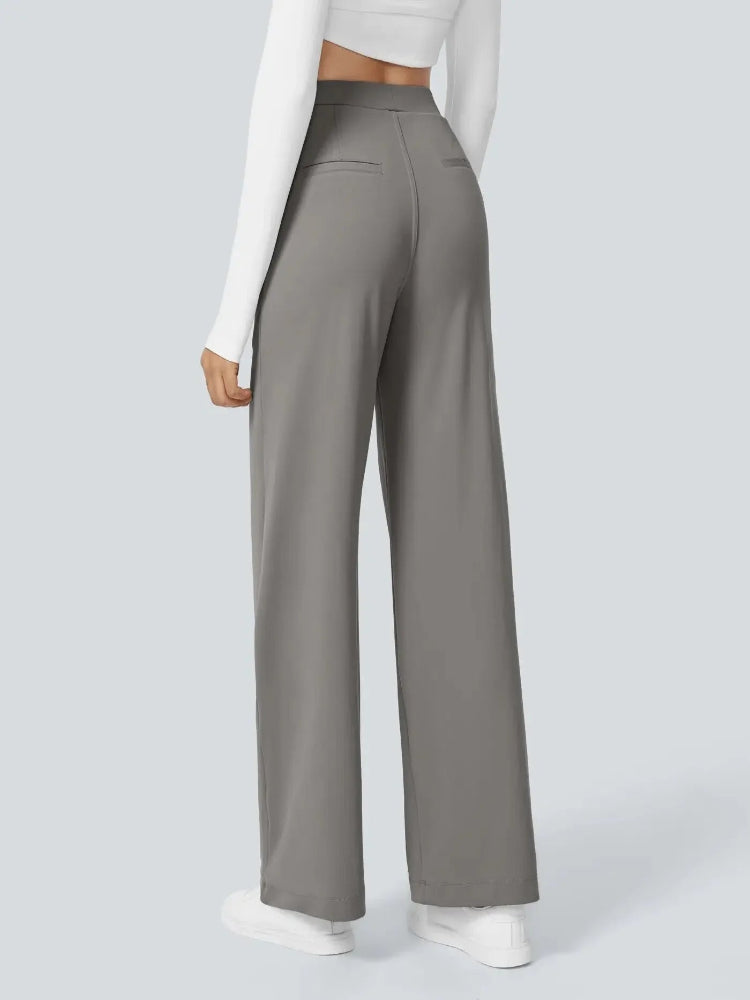 Women’s Casual Straight-Leg Pants with Pockets