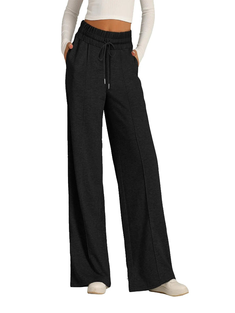 Women’s Fleece Joggers – High Waist Loose Pants