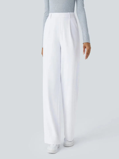 Women’s Casual Straight-Leg Pants with Pockets