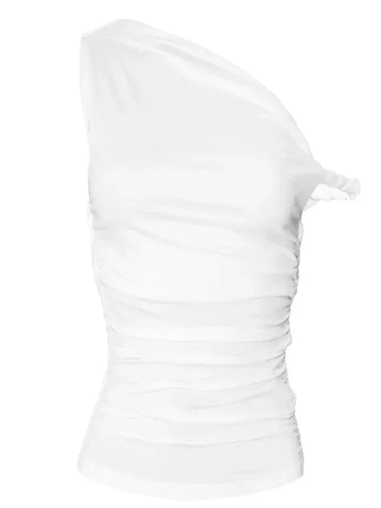 Women’s One-Shoulder Slim Summer Top