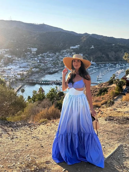 Women’s Gradient Spaghetti Strap Maxi Dress