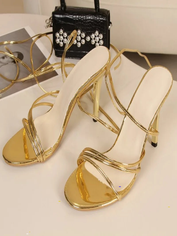 Women’s Square Toe Strap High Heels